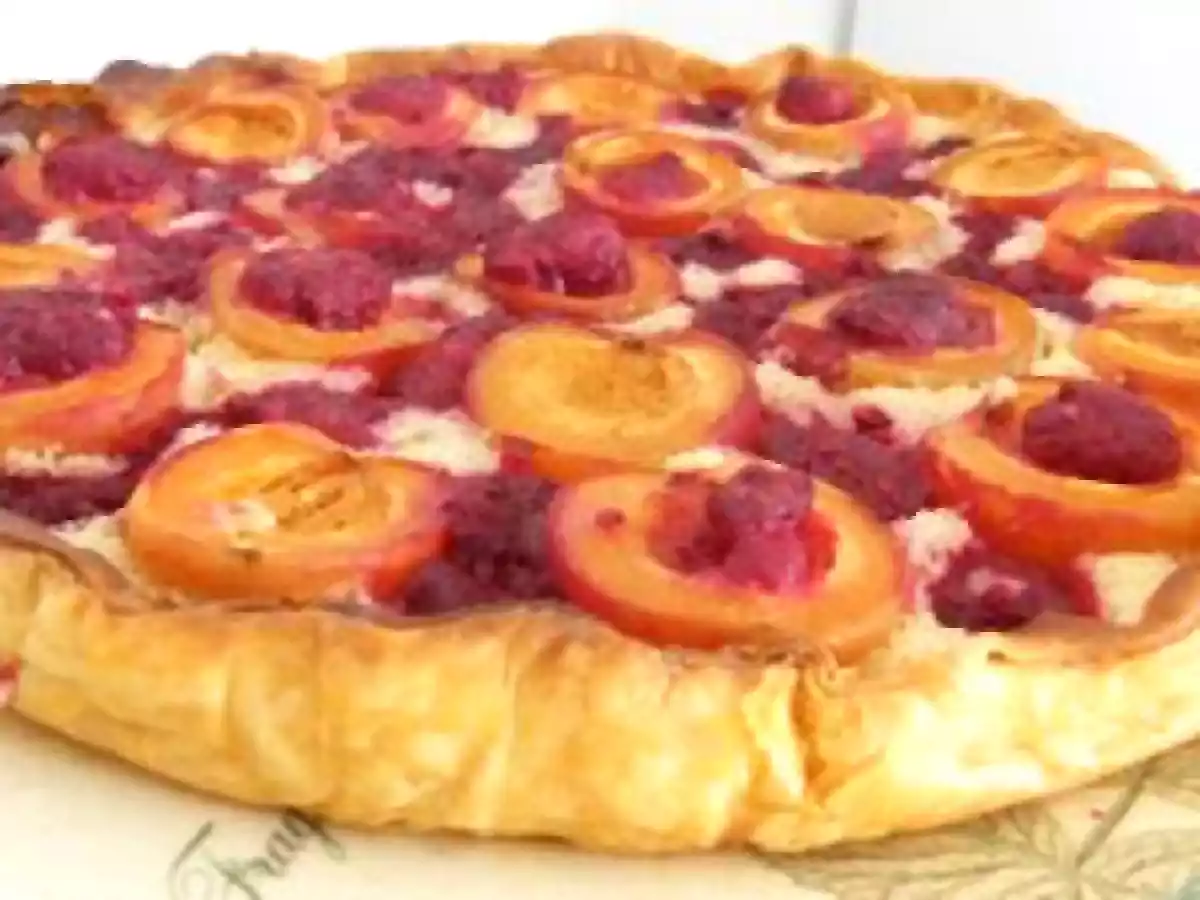 Tarte aux abricots et à la framboise - photo 2