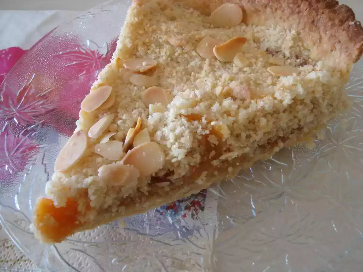 Tarte aux abricots façon crumble