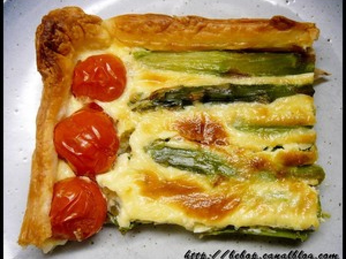 Tarte aux asperges et tomates cerise Recette Ptitchef