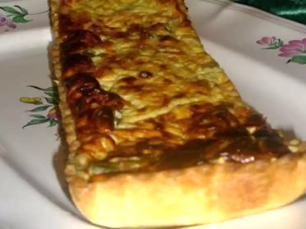 TARTE AUX ASPERGES VERTES