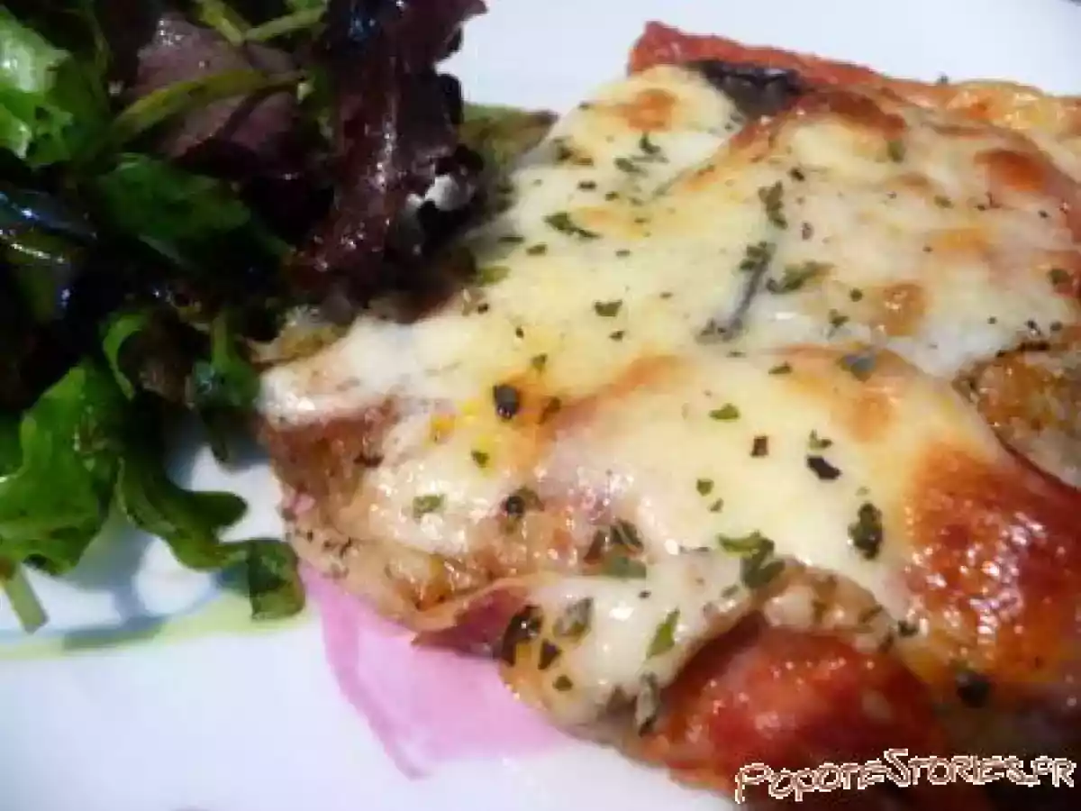 TARTE AUX AUBERGINES GRILLEES CHORIZO MOZZARELLA - photo 2