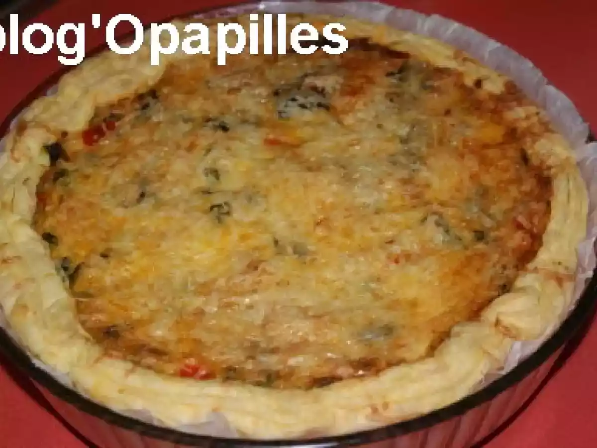 Tarte aux blettes, au fenouil et au poivron