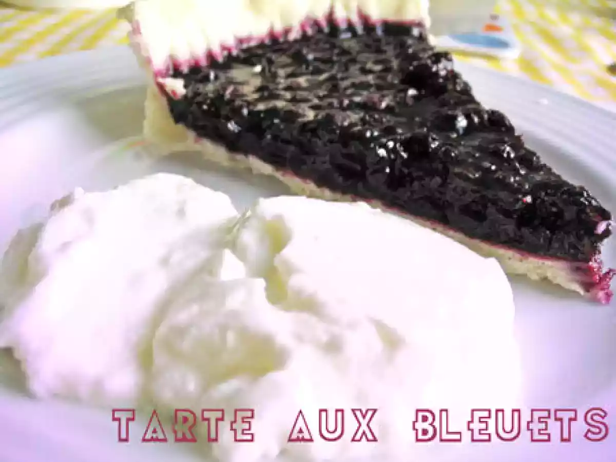 Tarte aux bleuets et agar agar