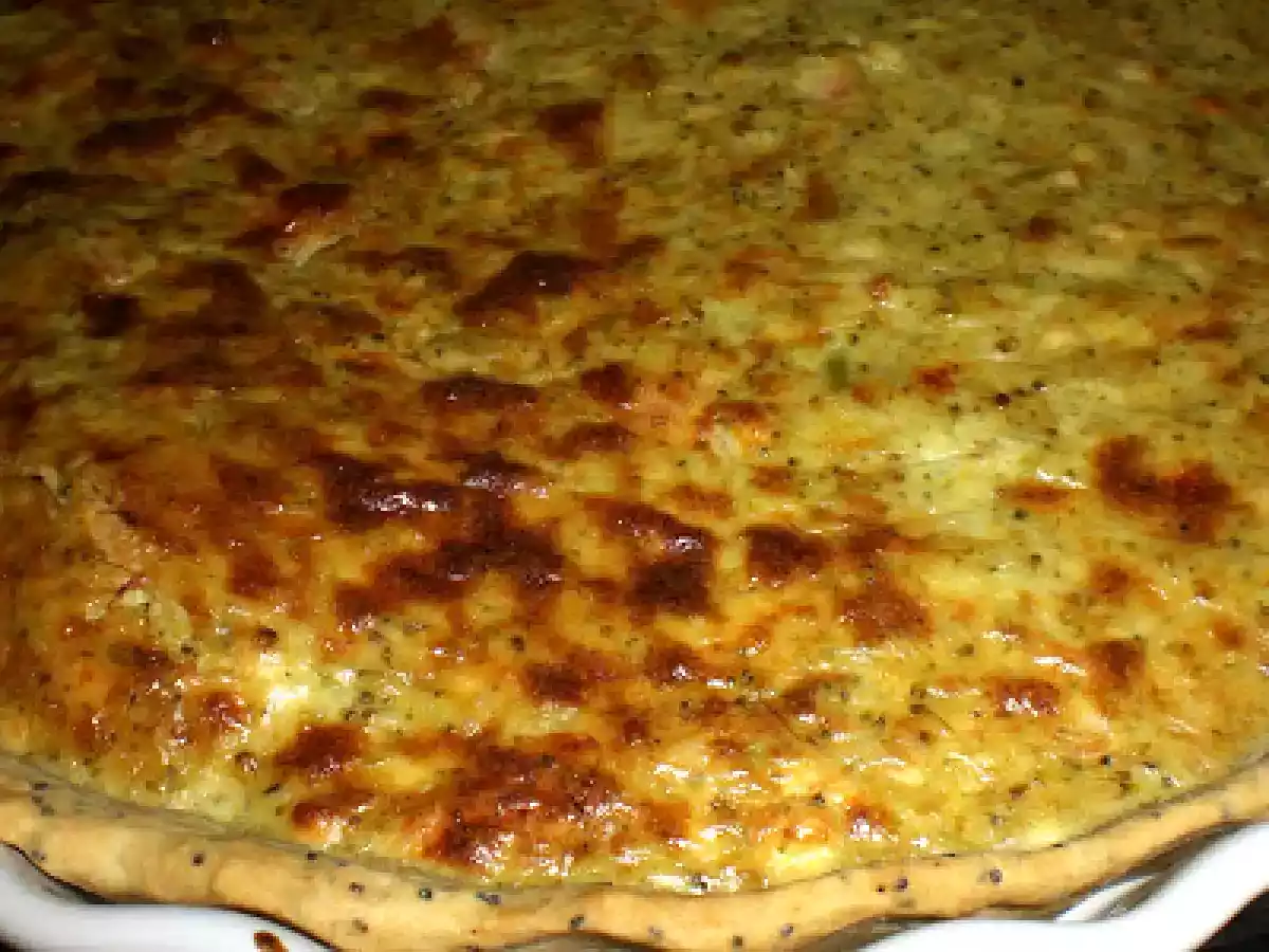 Tarte aux brocolis, saumon fumé, feta et sa pâte brisée au pavot - photo 2