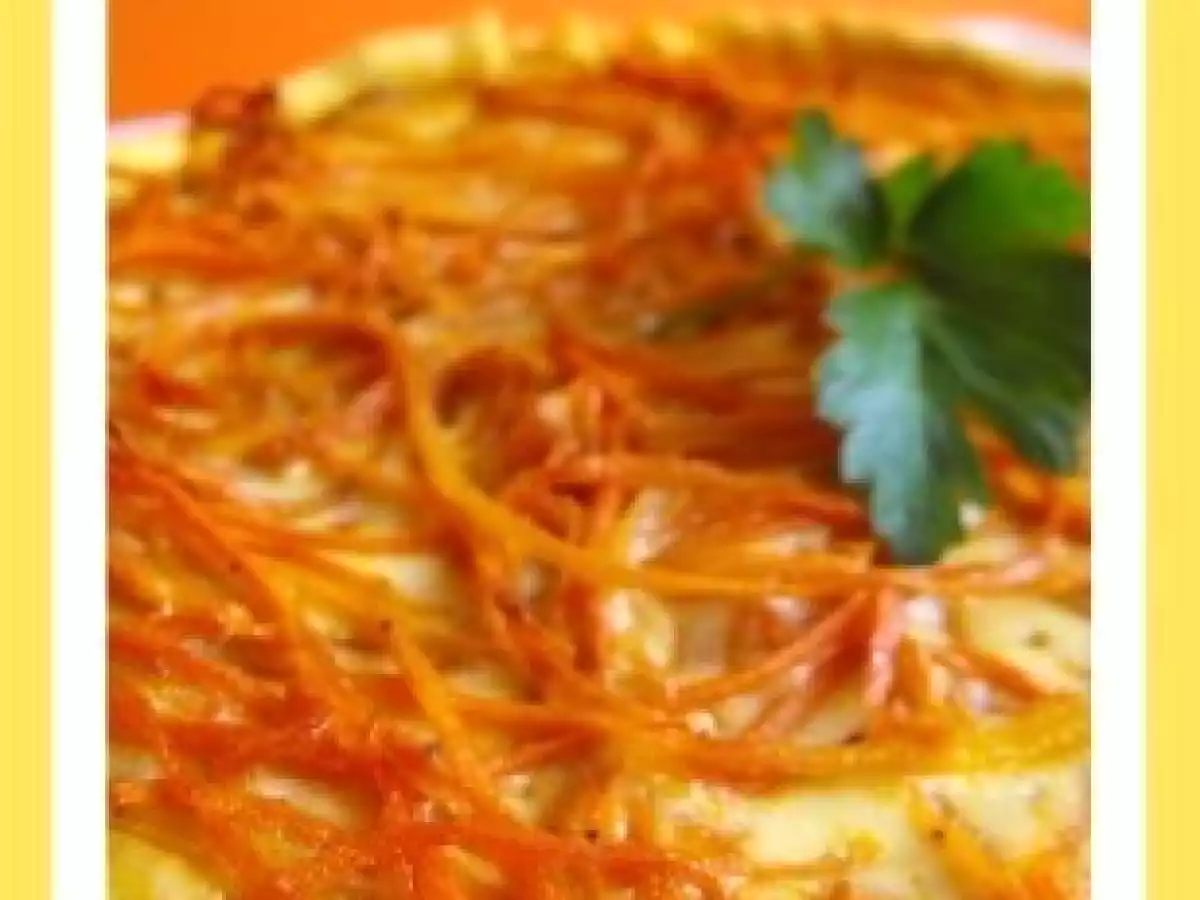 Tarte aux carottes gingembre, cumin et curcuma