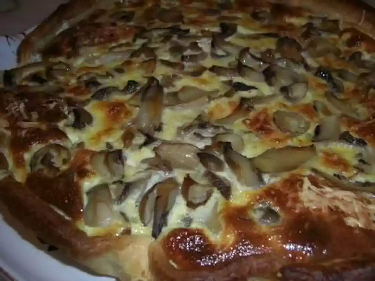 Tarte aux champignons
