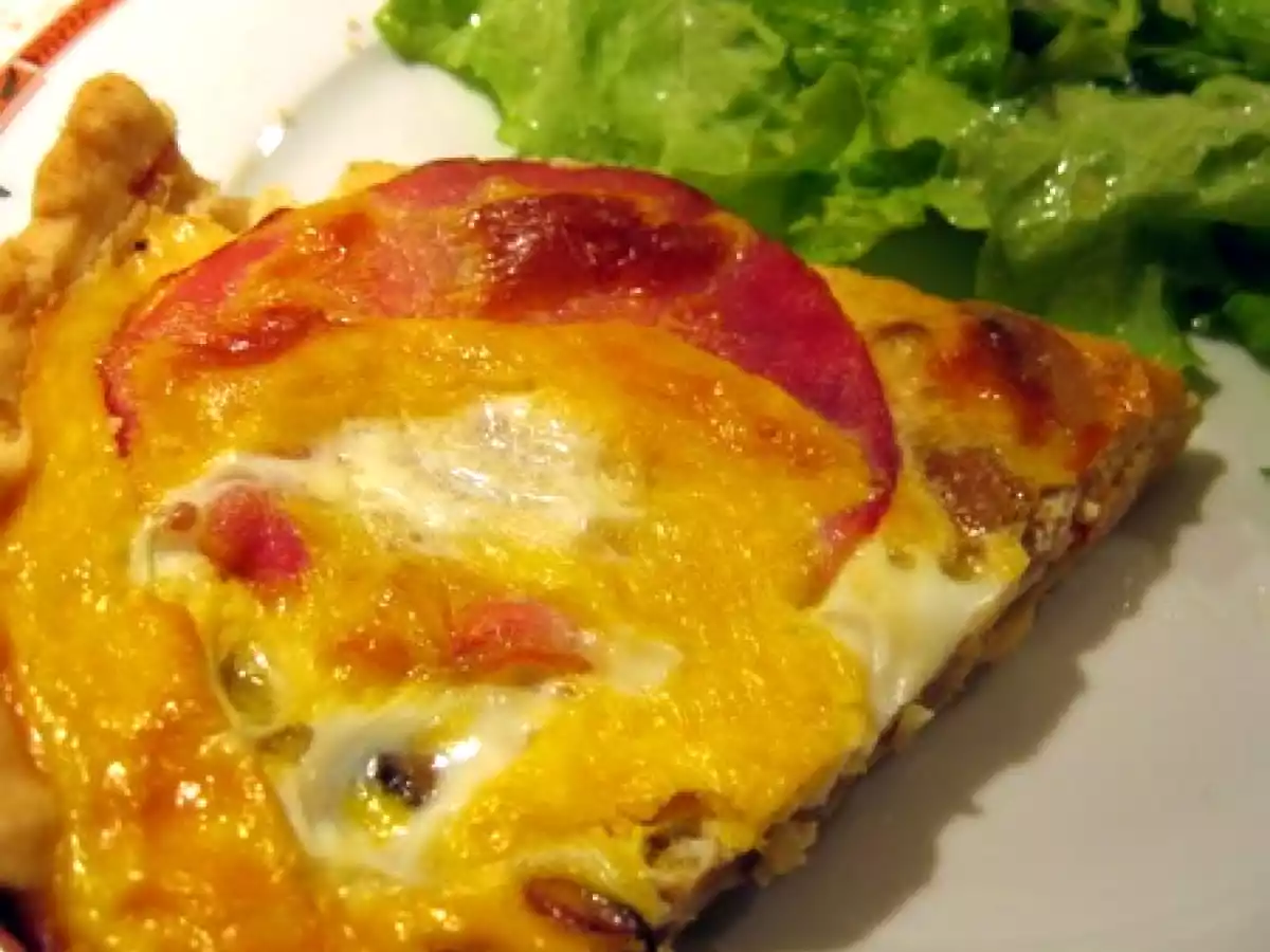 Tarte aux champignons et fines tranches de bacon - photo 2