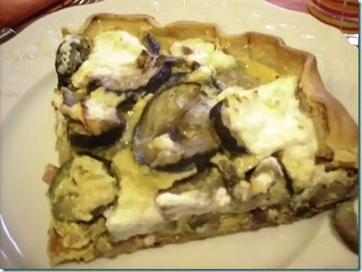 Tarte aux courgettes champignons et ch vre frais
