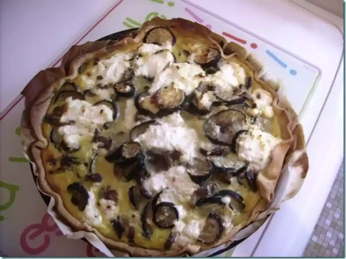 Tarte aux courgettes champignons et ch vre frais - photo 2