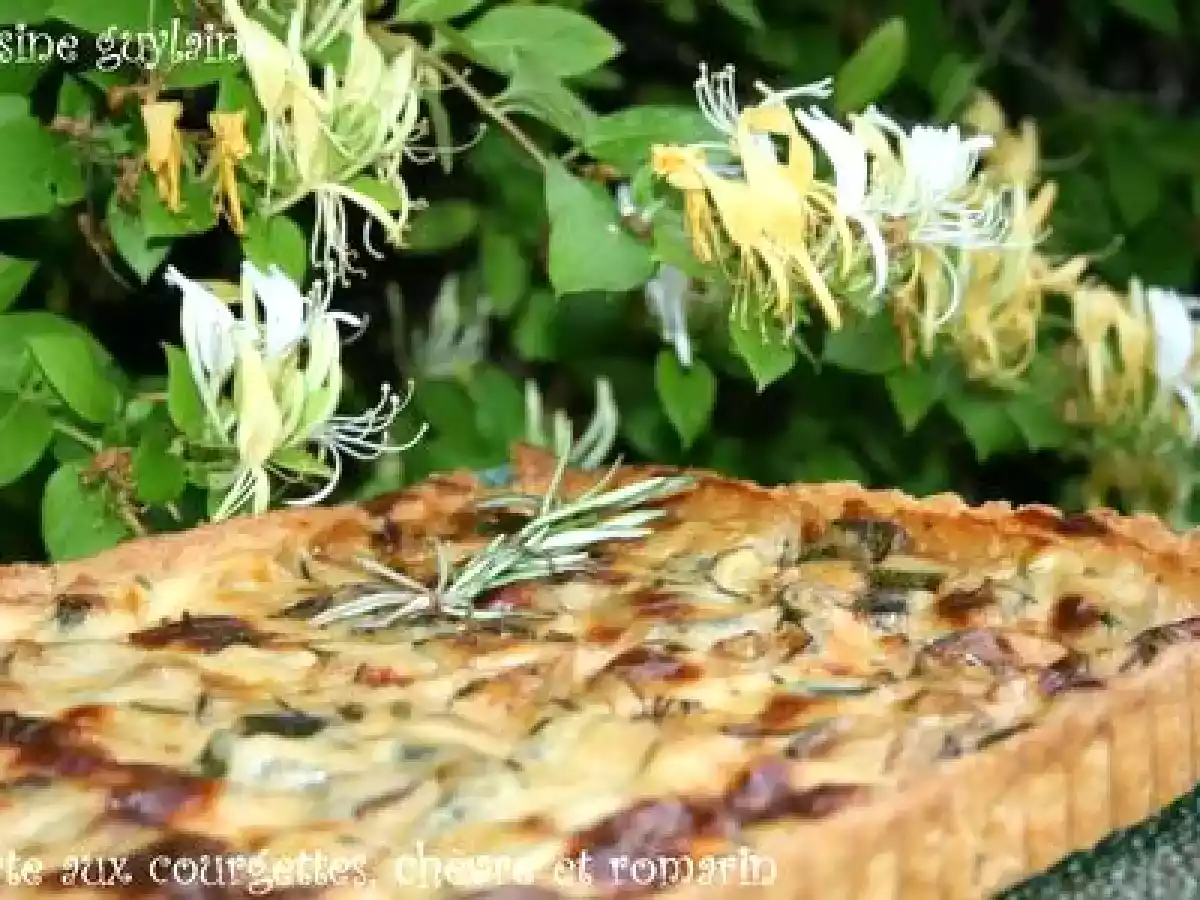 ^^Tarte aux courgettes chèvre et romarin pour le concours de la vache qui rit^^ - photo 4