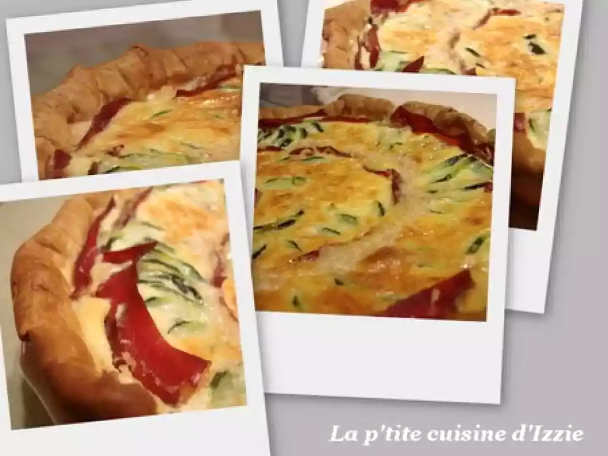 Tarte aux courgettes, chèvre et viande de grisons ... - photo 2