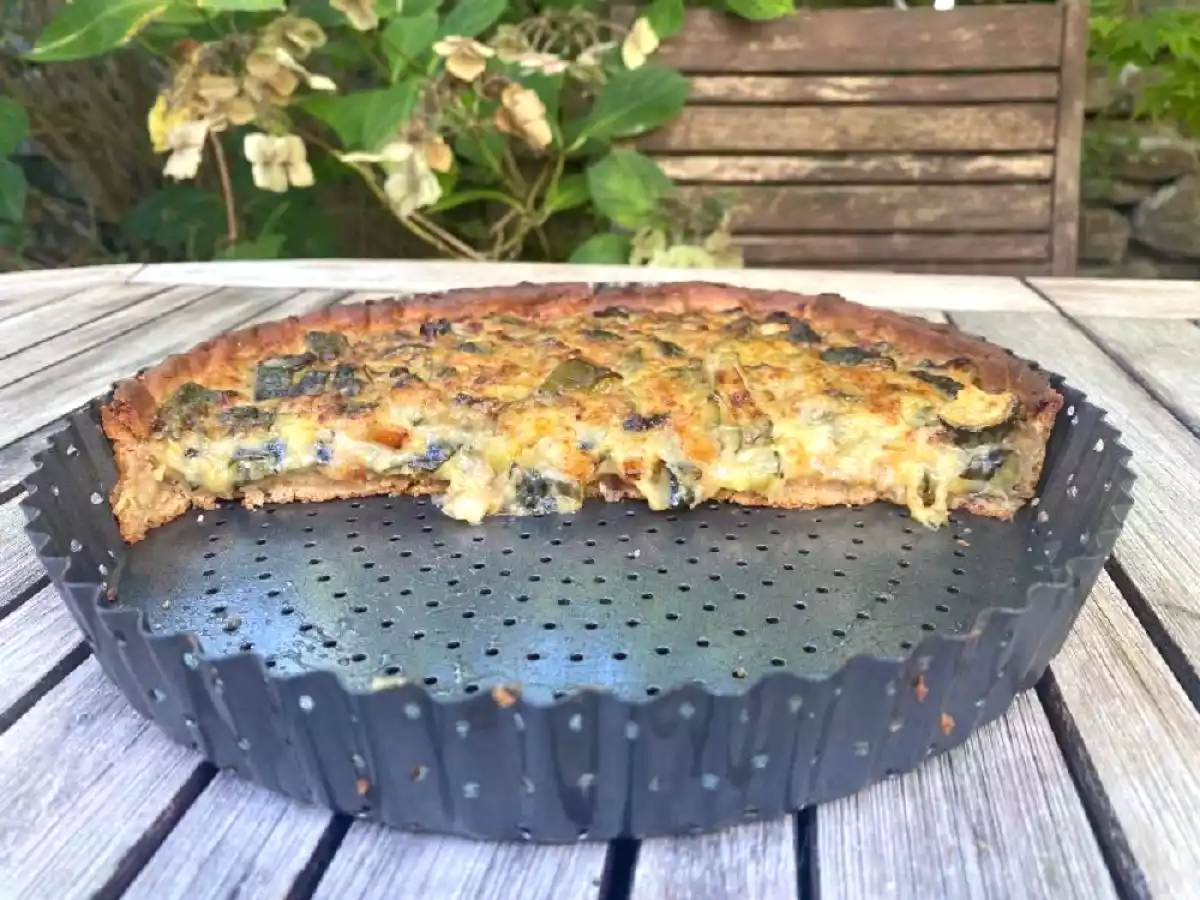 Tarte aux courgettes, citron confit et parmesan (IG bas) - photo 2