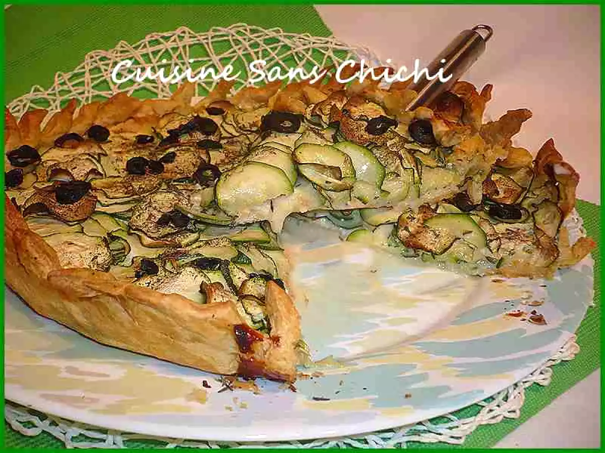 Tarte aux courgettes et camembert
