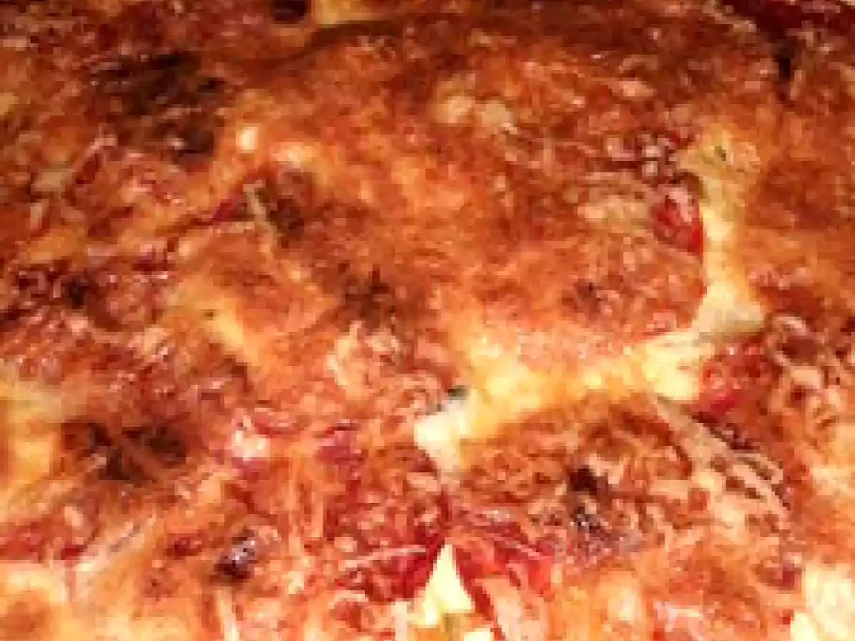 TARTE AUX COURGETTES ET CHORIZO