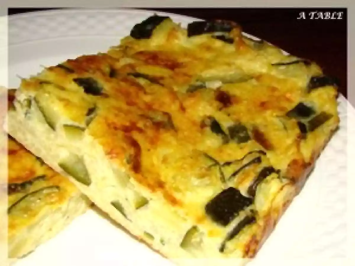 TARTE AUX COURGETTES SANS PATE - photo 2