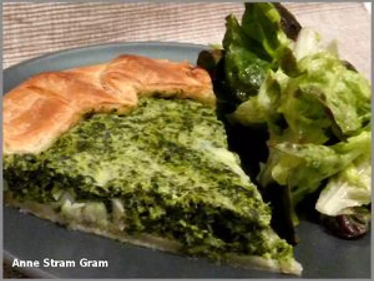 Tarte aux épinards et au poisson
