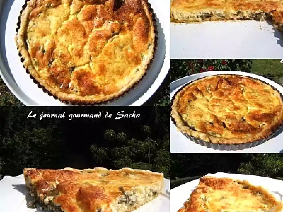 Tarte aux fanes d'oignons nouveaux