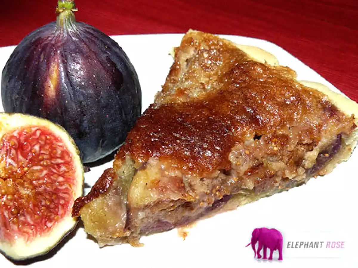 Tarte aux figues et crème de pistache