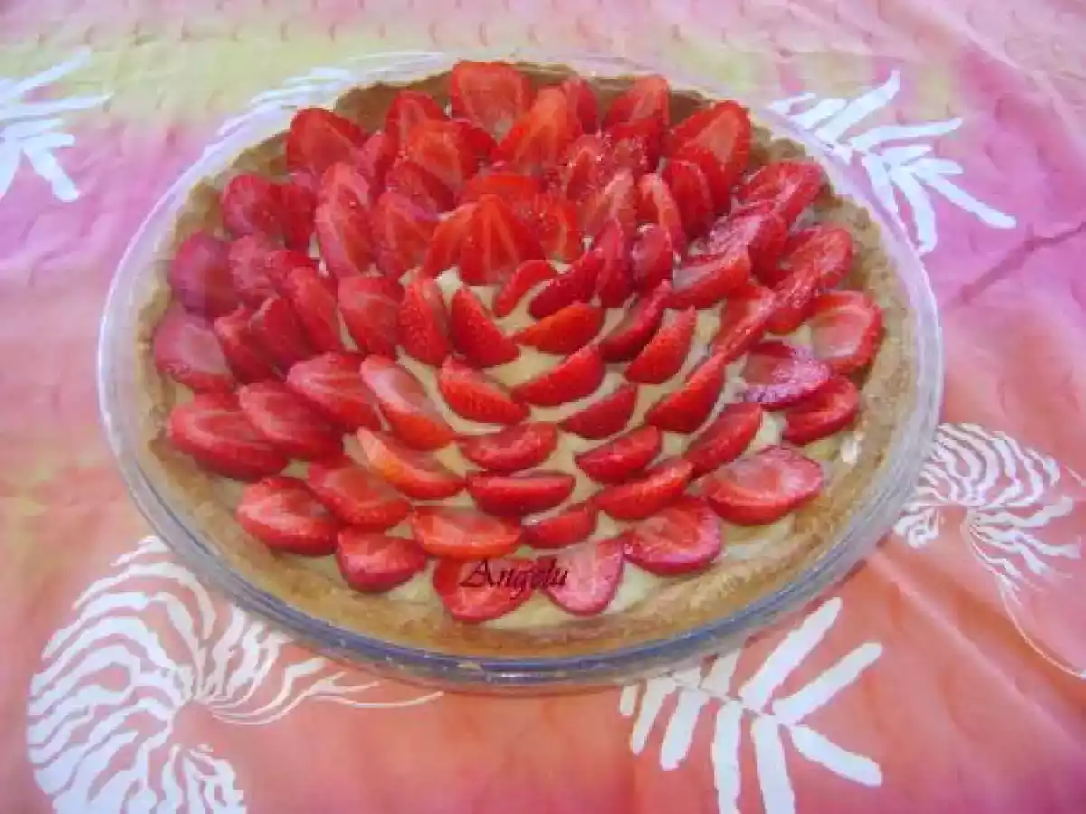 Tarte aux fraises et crème pâtissière