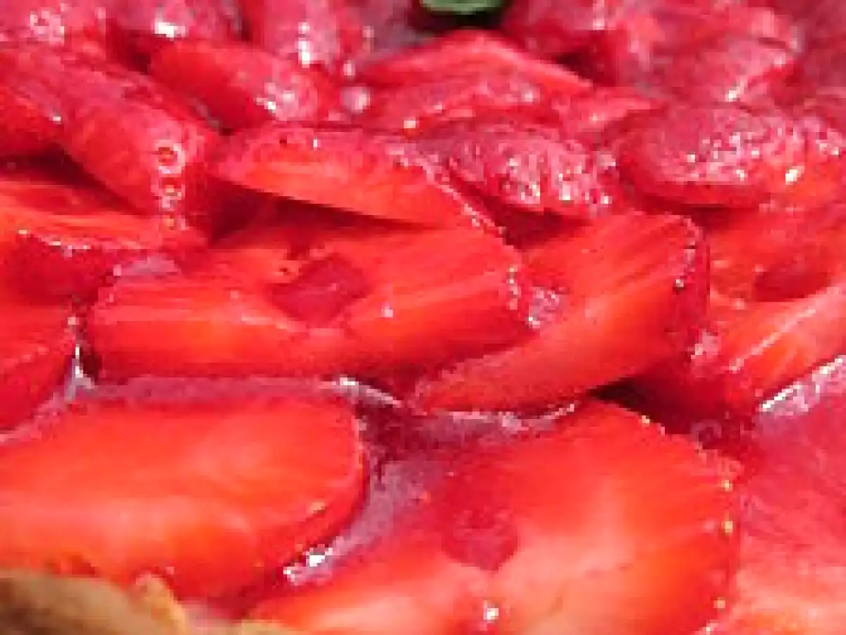 Tarte aux fraises ricotta/mascarpone