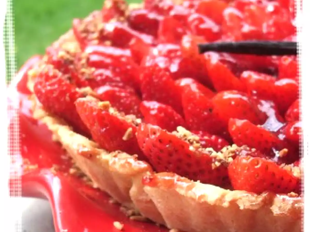 Tarte aux fraises sur sablé breton - photo 2