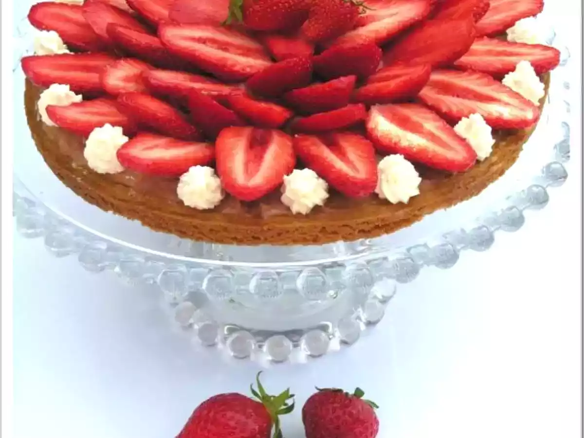 Tarte aux Fraises sur Sablé Breton au Beurre Salé
