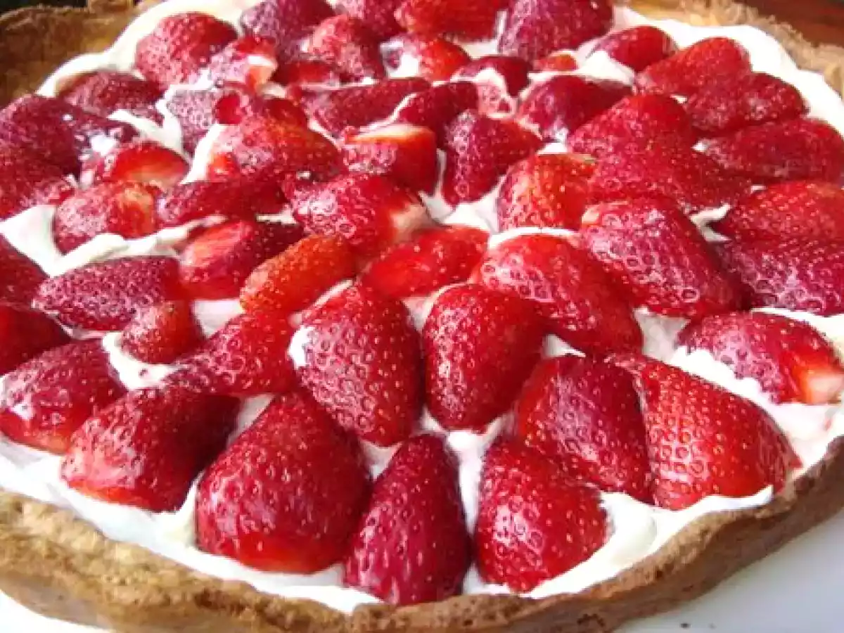 Tarte aux fraises toute simple... juste un peu de mascarpone - photo 2