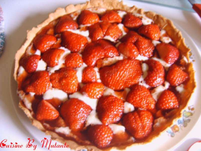 Tarte aux fraises version montage grâce au Larousse des desserts, photo 1
