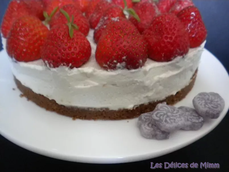 Tarte aux fraises, violettes et mascarpone (sans cuisson) - photo 4