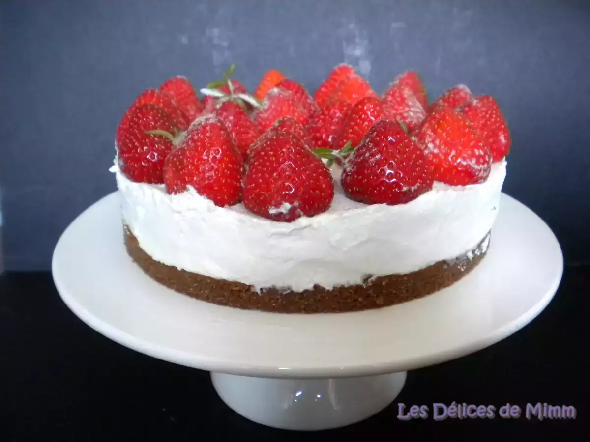 Tarte aux fraises, violettes et mascarpone (sans cuisson) - photo 5