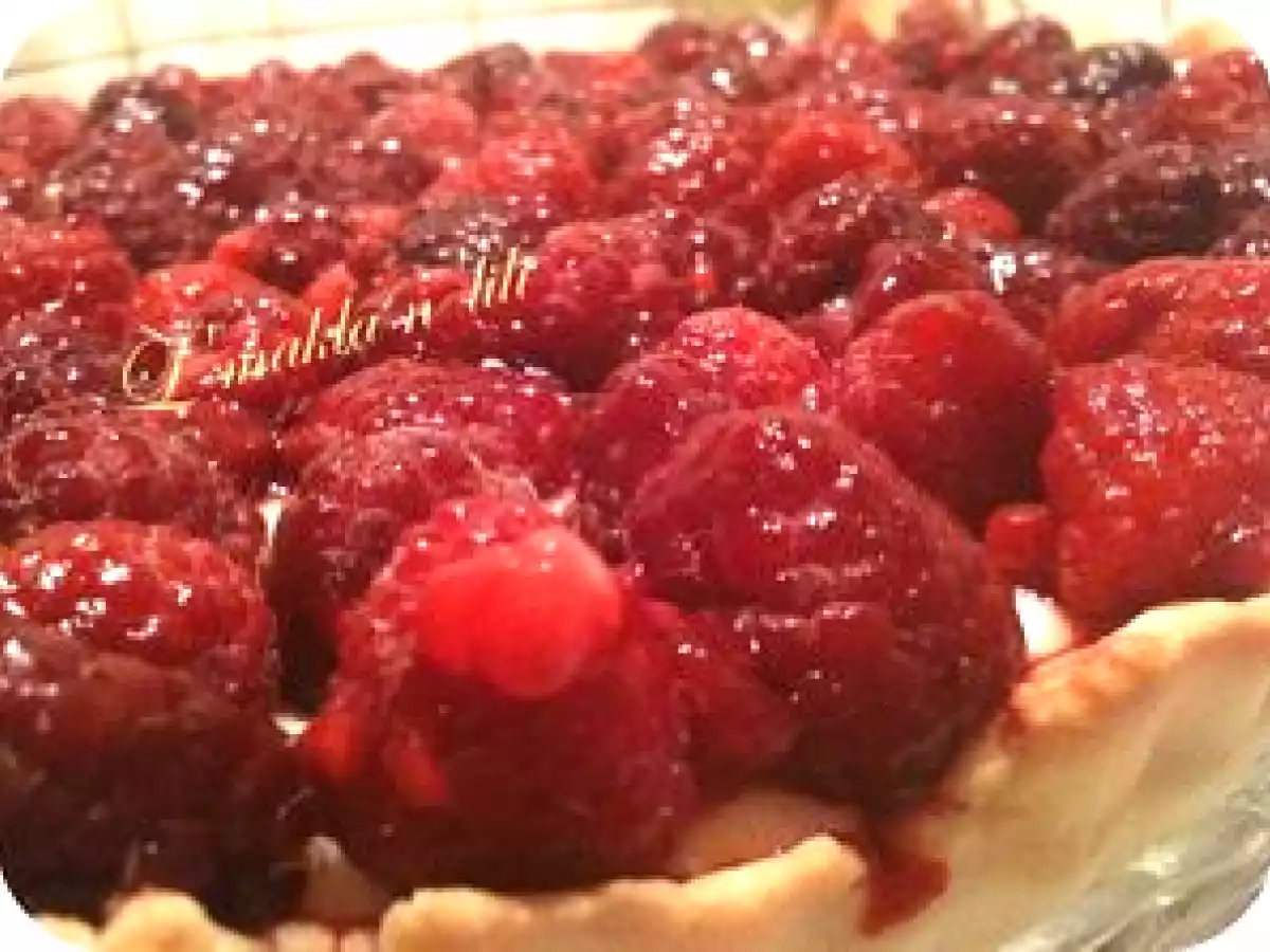Tarte aux framboises à la crème d'amande