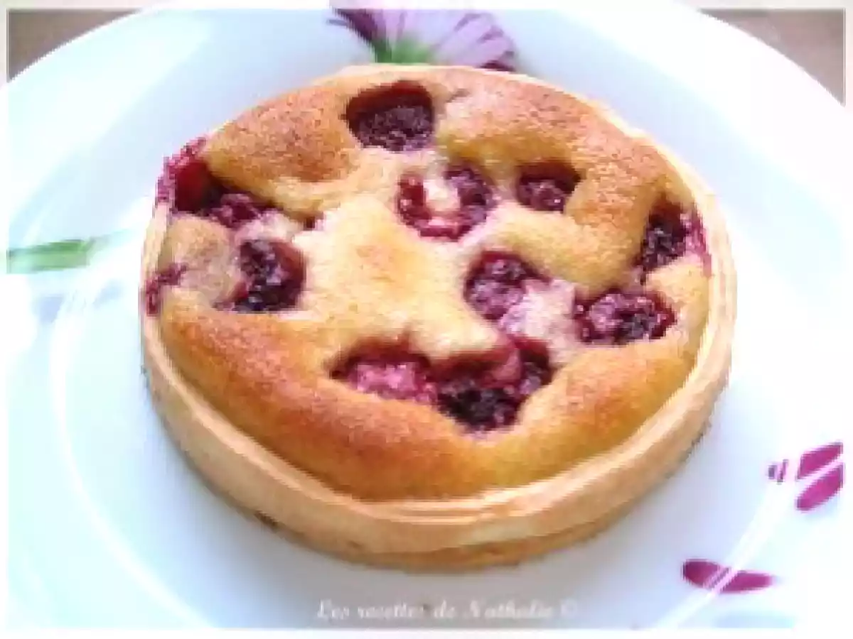 Tarte aux framboises et ganache montée