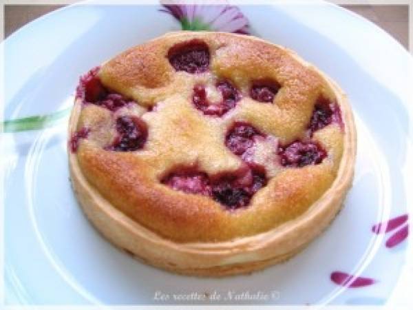 Tarte aux framboises et ganache montée