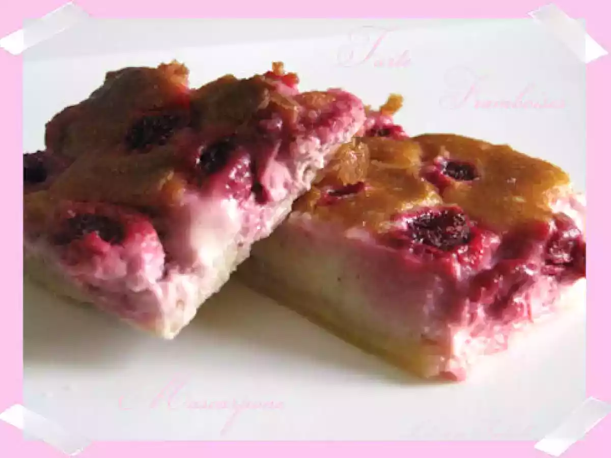 Tarte aux framboises et mascarpone - photo 2