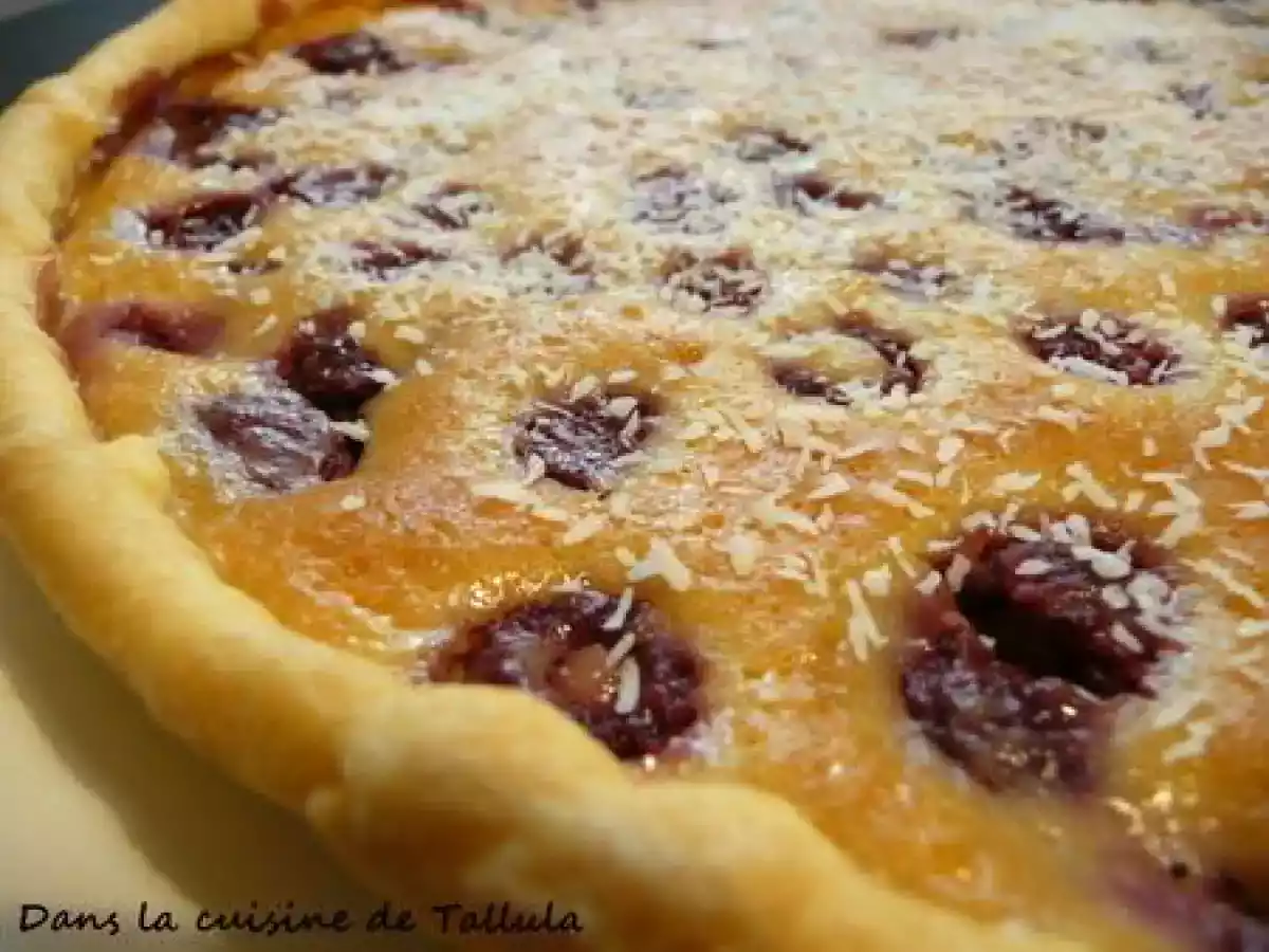 Tarte aux framboises, faisselle et amande - photo 2