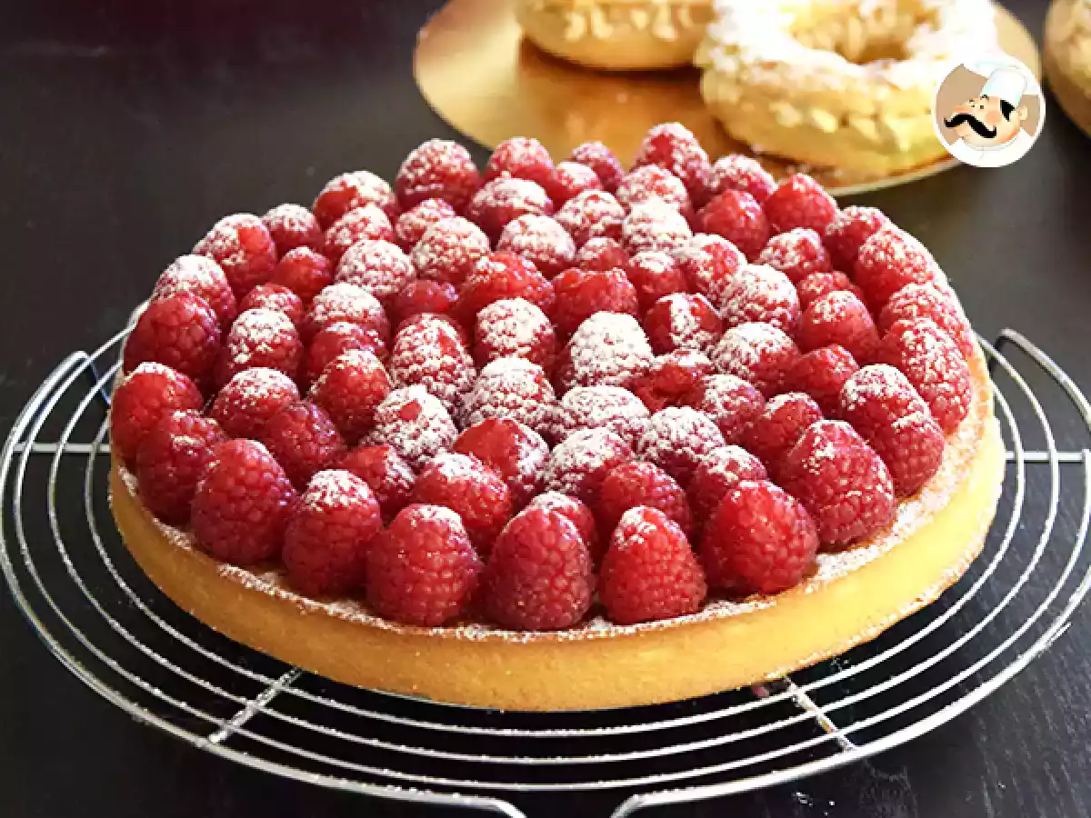 Tarte aux framboises (simple et rapide)