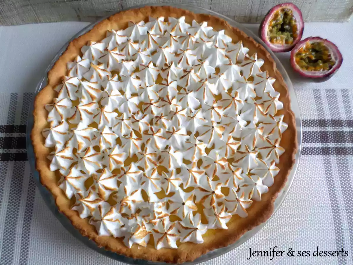 Tarte aux fruits de la passion meringuée - photo 2