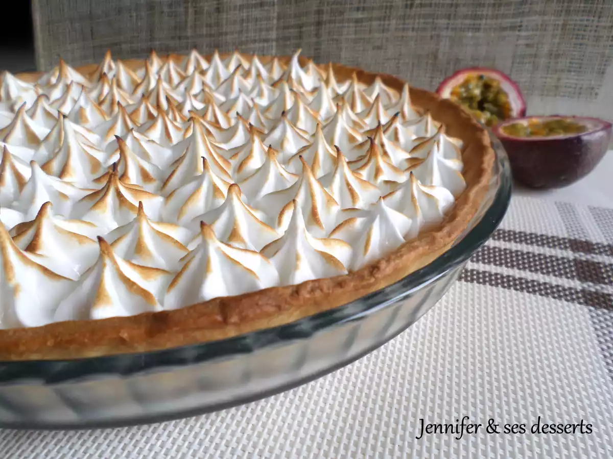 Tarte aux fruits de la passion meringuée - photo 3