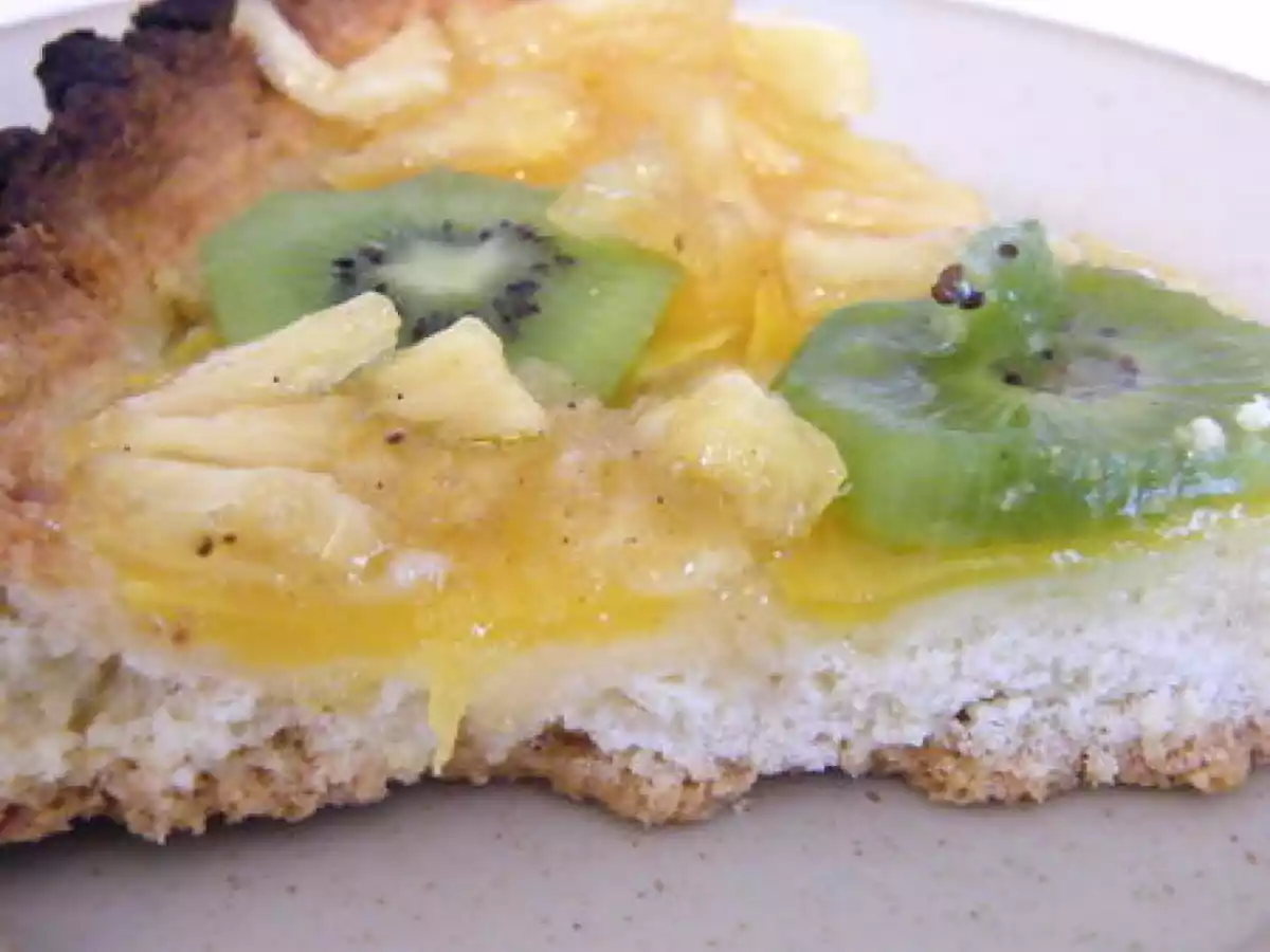Tarte aux fruits : mangue, kiwi, ananas