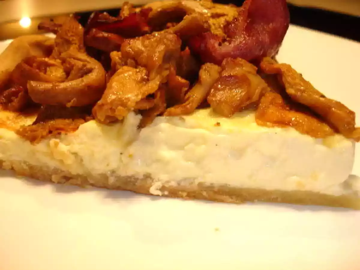 TARTE AUX GIROLLES ET MAGRET DE CANARD
