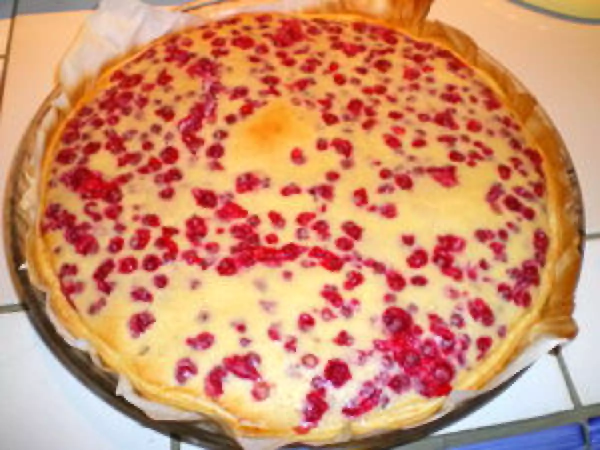 Tarte aux groseilles et à la ricotta