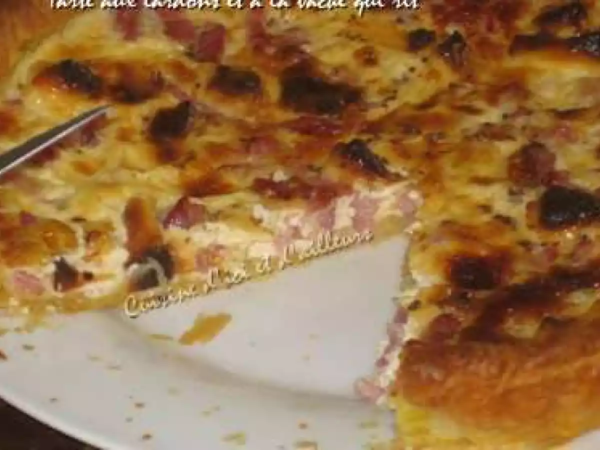 Tarte aux lardons et vache qui rit - photo 2