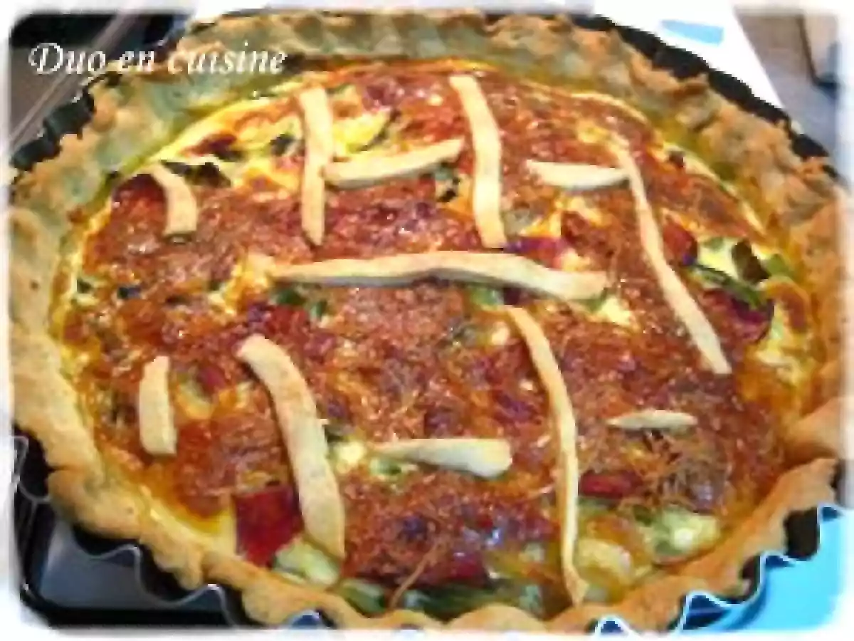 Tarte aux légumes d'un printemps tardif, ou d'un hiver qui a duré