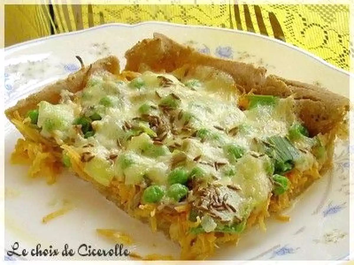 Tarte aux légumes et mozzarella - photo 2