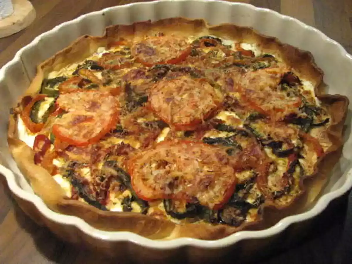 Tarte aux légumes grillés et chèvre - photo 2