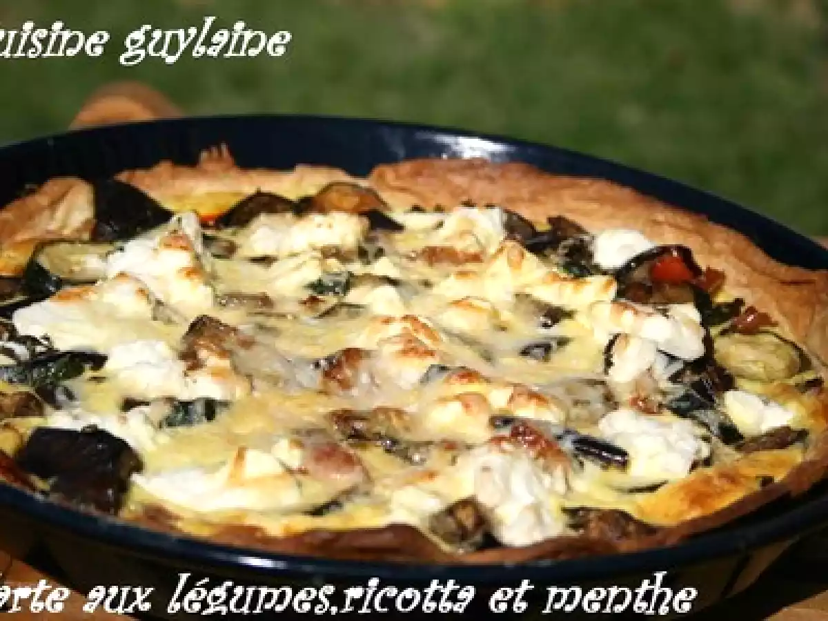 Tarte aux légumes, ricotta et menthe - photo 2