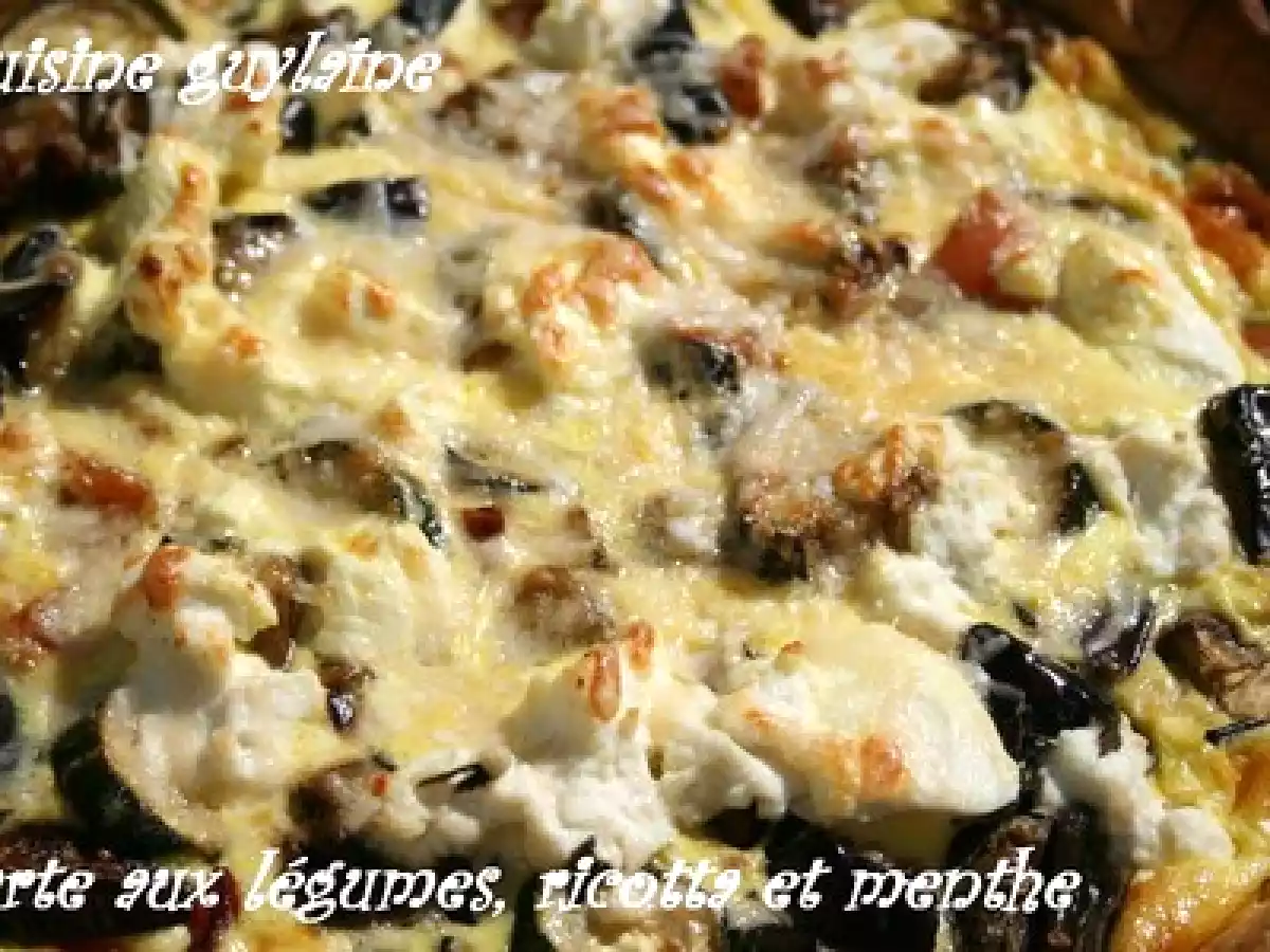 Tarte aux légumes, ricotta et menthe - photo 3