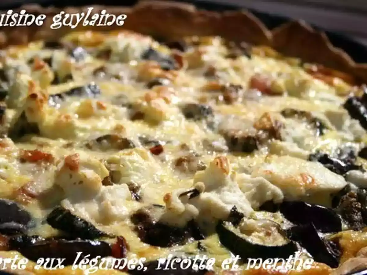 Tarte aux légumes, ricotta et menthe - photo 4