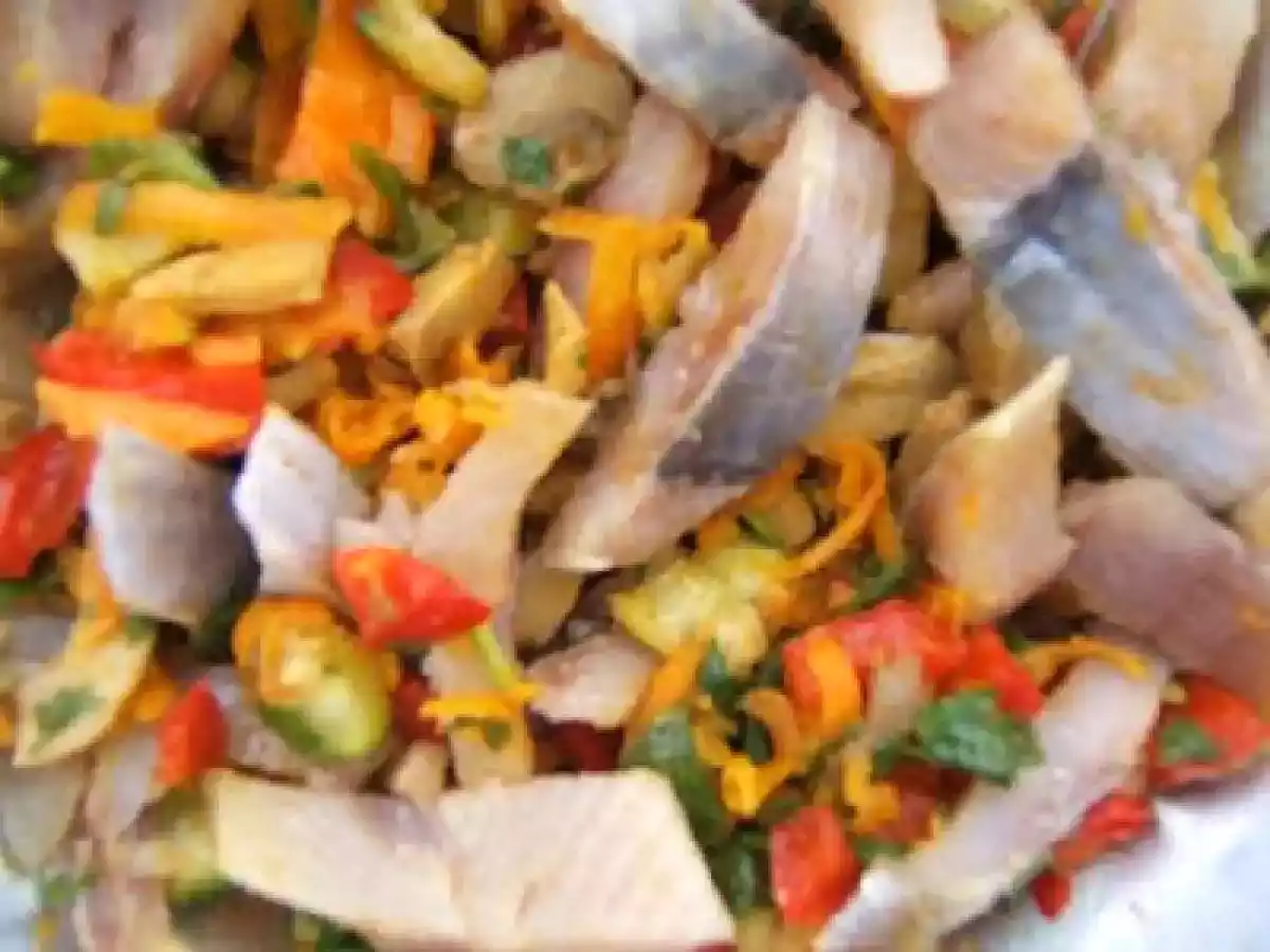 Tarte aux légumes rissolés et hareng fûmé sur une pâte brisée au cumin - photo 3