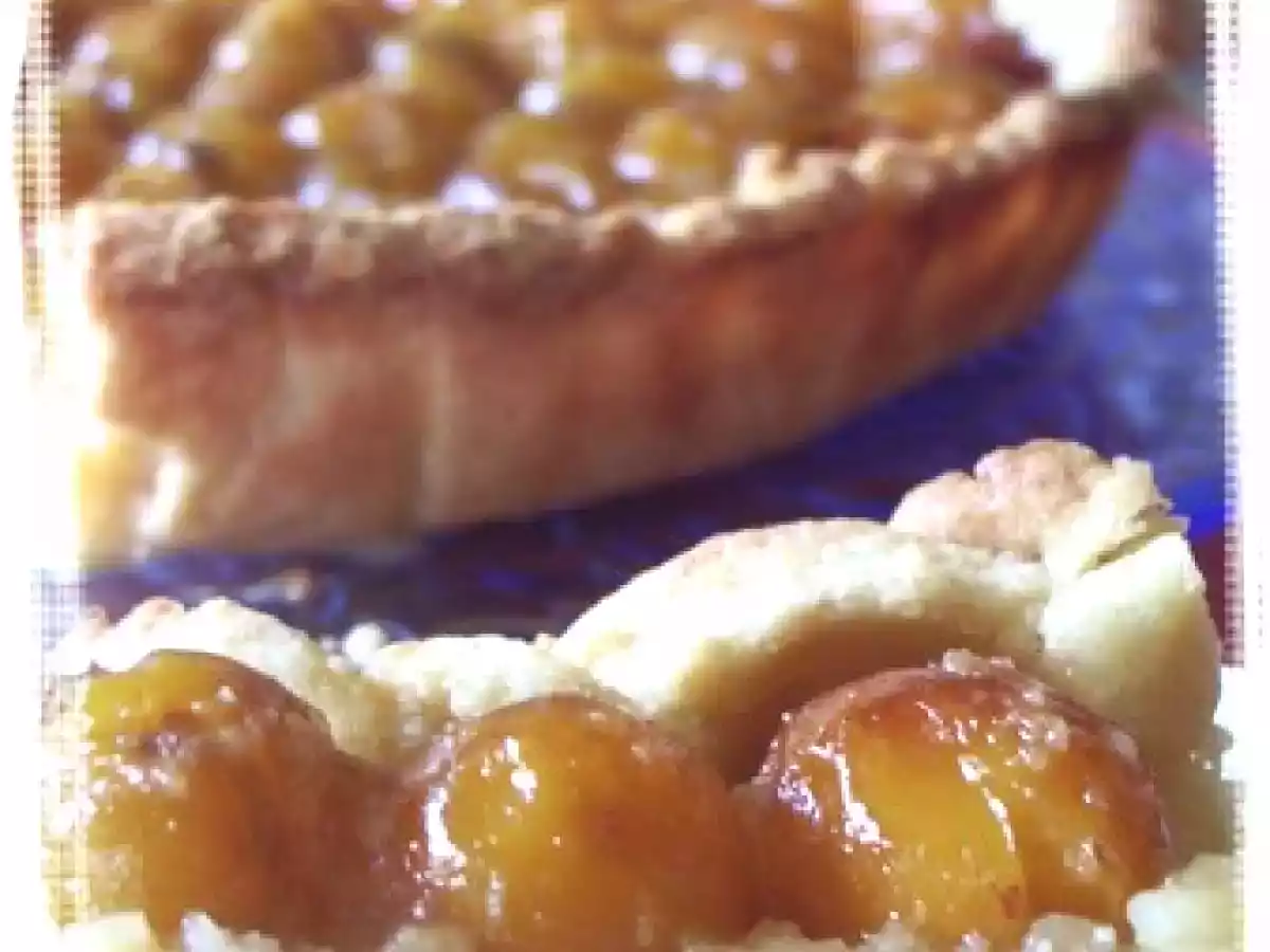 Tarte aux mirabelles et amandes